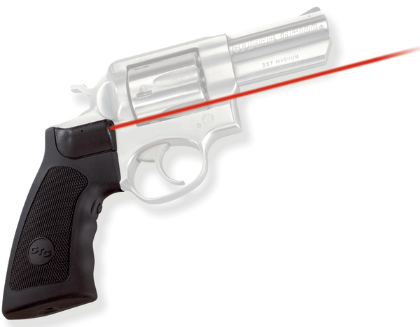 Crimson Trace 011790 Lasergrips  Fits Ruger Alaskan/GP100/Super Redhawk, Red Laser 633nM Wavelength 5mW Output, Black Polymer