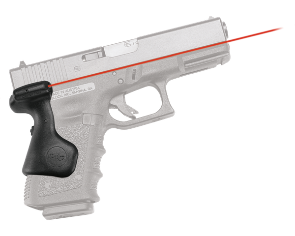 Crimson Trace 0169101 Lasergrips  Compatible w/Glock Compact Gen5 19/Gen4 19, 23, 32/Gen5 19 Gen 4, Red Laser Black Polymer