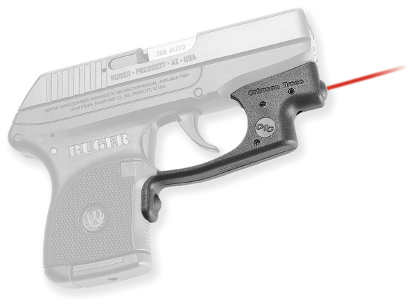 Crimson Trace 0122501 Laserguard  Fits Ruger LCP (Except Gen II LCP), Red Laser Black Polymer Trigger Guard Mount