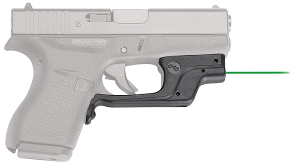 Crimson Trace 0146301 LG-443 Laserguard  Compatible w/Glock 42/43, Green Laser Black Polymer