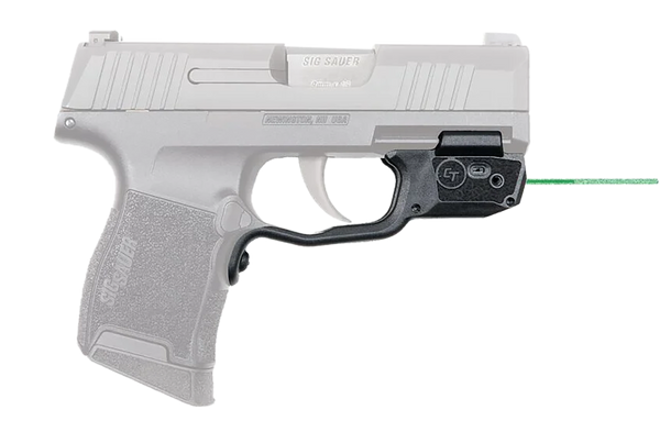 Crimson Trace 0181601 Laserguard  Fits Sig P365/P365XL/P365SAS, Green Laser Black Polymer Trigger Guard Mount