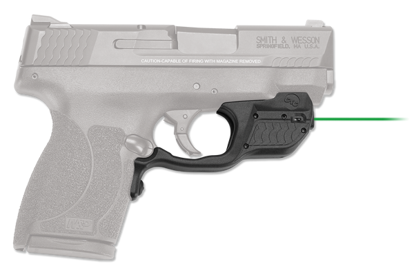Crimson Trace 0155801 Laserguard  S&W M&P Shield 45 ACP, Green Laser Black Polymer