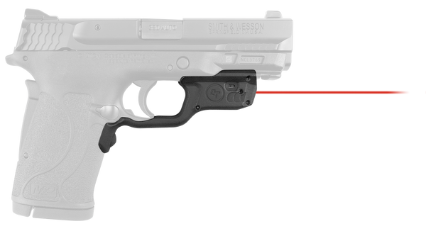 Crimson Trace 0198701 Laserguard  Fits S&W M&P 22/380EZ Shield/9EZ Shield, Red Laser Black Polymer