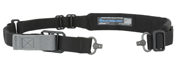 Blue Force Gear VCASPB200AABK Vickers Push Button Sling Black Cordura Padded
