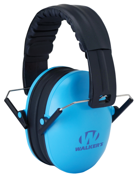 Walker's GWPFKDMBL Baby & Kids Folding Muff 23 dB Over the Head Blue/Black Polymer