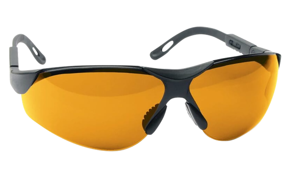 Walker's GWPXSGLAMB Sport Glasses Elite Adult Amber Lens Polycarbonate Black Frame