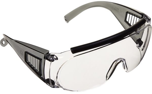 Allen 2169 Fit Over Shooting Glasses Adult Clear Lens Gray Frame