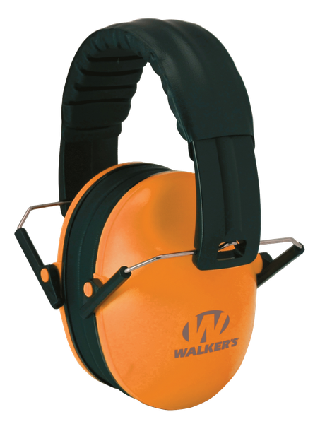 Walker's GWPFKDMOR Baby & Kids Passive Muff 23 dB Over the Head Orange Polymer