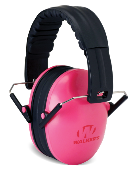 Walker's GWPFKDMPK Youth Passive Muff 23 dB Over the Head Pink/Black Polymer