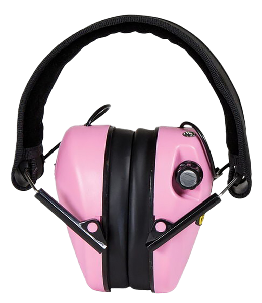 Caldwell 487111 E-Max Low-Profile Muff 23 dB Over the Head Pink/Black Adult