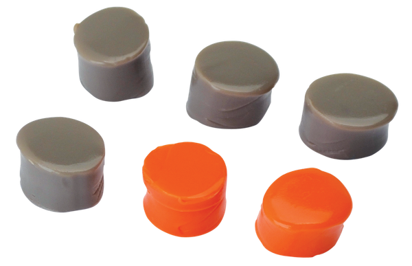 Walker's GWPSILPLGOFDE Silicone Putty  32 dB In The Ear  Flat Dark Earth/Orange Adult 3 Pack
