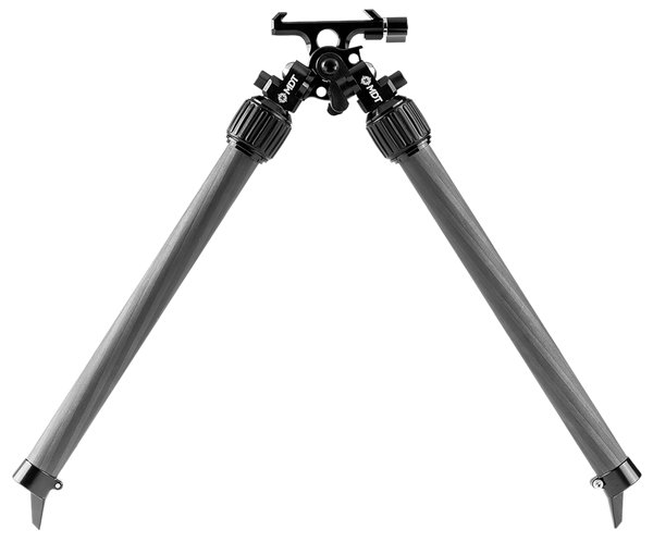Mdt Sporting Goods Inc 114700BLK Mountain Bipod 2.70-15.80" High Black Carbon Fiber/Aluminum