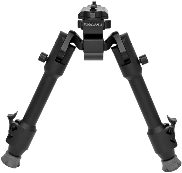 Warne 7904M Skyline Precision Bipod  Folding Black Aluminum/Steel