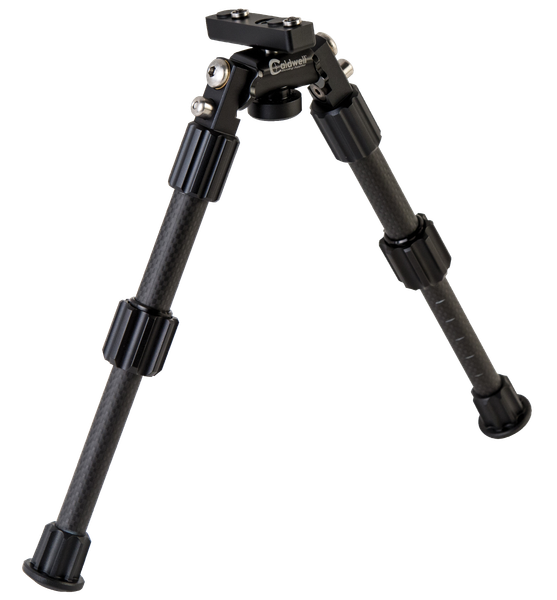 Caldwell 1081953 Accumax Premium M-Lok/Key Mod Bipod 6-9" Black Carbon Fiber