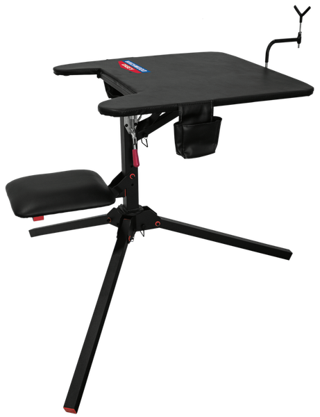Birchwood Casey MSB300 Swivel Action Shooting Bench Black Steel, 29" W x 29" L
