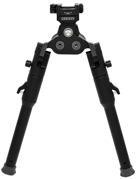 Warne 7921M Skyline Pro Bipod  Black Anodized QD Picatinny Head with Lite Legs