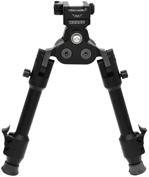 Warne 7923M Skyline Pro Bipod  Black Anodized QD Picatinny Head with Precision Legs