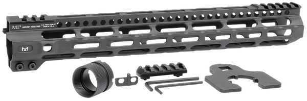 Midwest Industries MICRLW14 Combat Lightweight AR-15 Black Hardcoat Anodized Aluminum/Polymer 14" Picatinny/M-LOK