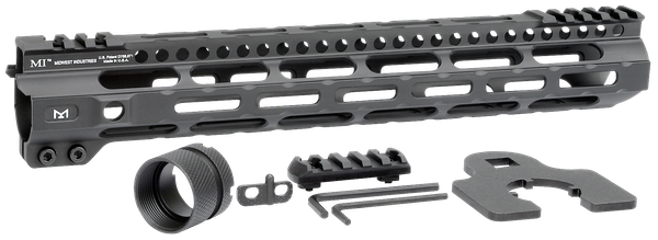 Midwest Industries MIULW12625 Ultralight  AR-15 Black Hardcoat Anodized Aluminum/Polymer 12.625" Picatinny/M-LOK