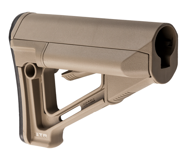 Magpul MAG470-FDE STR Carbine Stock Flat Dark Earth Synthetic for AR-15, M16, M4 with Mil-Spec Tube (Tube Not Included)