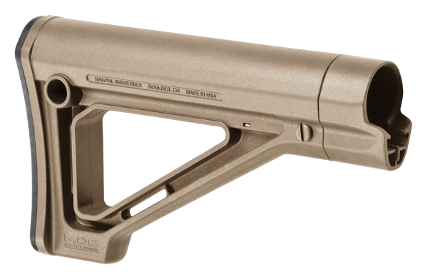 Magpul MAG480-FDE MOE Carbine Stock Fixed Flat Dark Earth Synthetic for AR-15, M16, M4 with Mil-Spec Tubes (Tube Not Included)