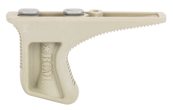 BCM KAGKMFDE BCMGunfighter Kinesthetic Angled Grip Made of Polymer With Flat Dark Earth Textured Finish for KeyMod Rail