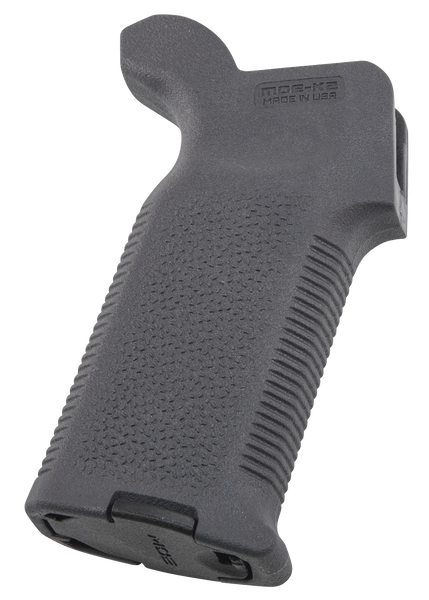 Magpul MAG522-GRY MOE-K2 Grip Aggressive Textured Gray Polymer for AR-15, AR-10, M4, M16, M110, SR25