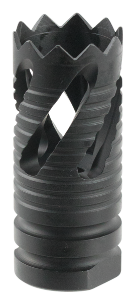 TacFire MZ1021 Thread Crown Muzzle Brake Black Oxide Steel with 1/2"-28 tpi Threads & 2.05" OAL for 5.56x45mm NATO AR-15