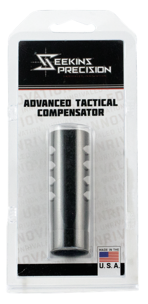 Seekins Precision 0011510039 ATC Muzzle Brake Black Melonite 416R Stainless Steel with 5/8"-24 tpi Threads for 7.62x51mm NATO AR-10