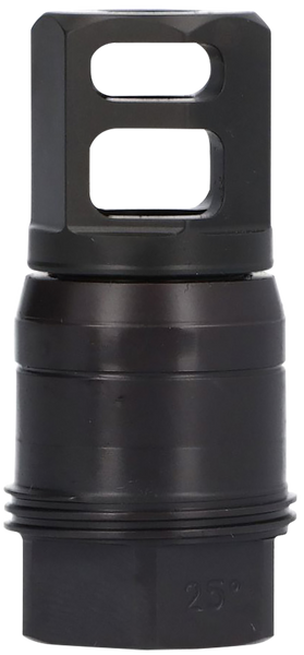 Sig Sauer SL76258X2425DEGM Clutch-Lok QD Muzzle Brake Black Stainless Steel with 5/8" 24 tpi Threads for 7.62mm 25 Degree Taper