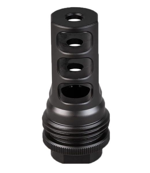 SilencerCo AC4766 ASR Muzzle Brake Black Nitride 9/16x24 RH Threads 9mm