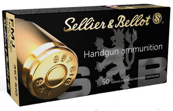 Sellier & Bellot SB357SIG Handgun  357Sig 140gr Full Metal Jacket 50 Per Box/20 Case