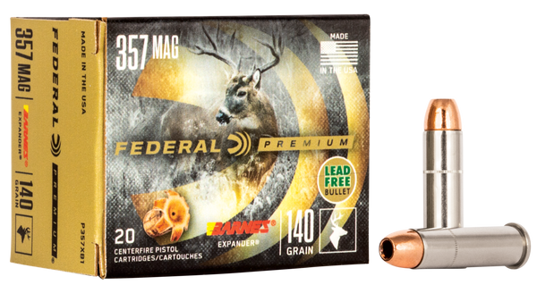 Federal P357XB1 Premium  357Mag 140gr Barnes Expander BRX 20 Per Box/10 Case