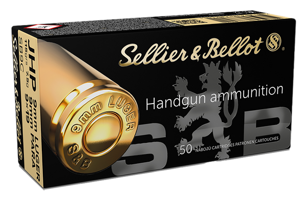 Sellier & Bellot SB9C Handgun  9mmLuger 115gr Jacketed Hollow Point 50 Per Box/20 Case