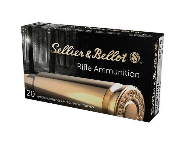 Sellier & Bellot SB308D Rifle  308Win 150gr Soft Point Cut Through Edge 20 Per Box/25 Case