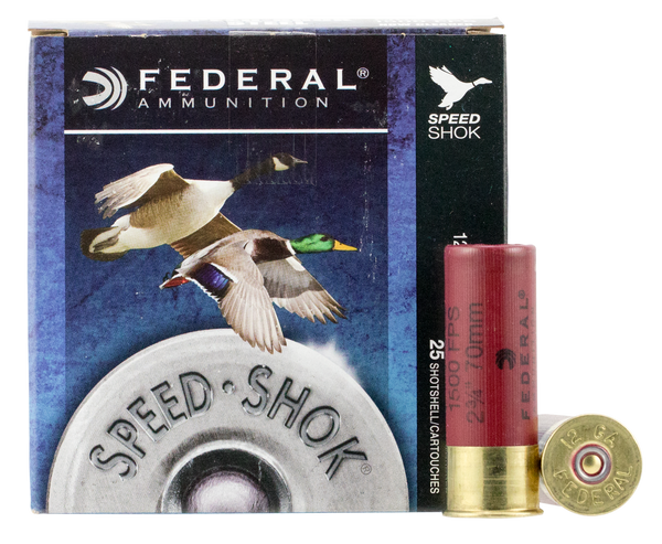 Federal WF1454 Speed-Shok  12Gauge 2.75" 1 1/8oz 4Shot 25 Per Box/10 Case