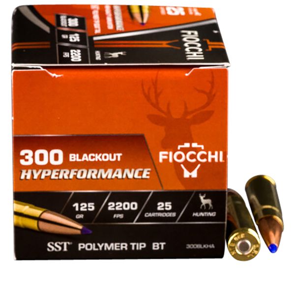 Fiocchi 300BLKHA Hyperformance  300Blackout 125gr Super Shock Tip 25 Per Box/20 Case