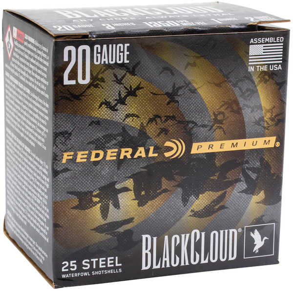 Federal PWUX2092 Premium Black Cloud 20Gauge 3" 1oz 25 Per Box/10 Case