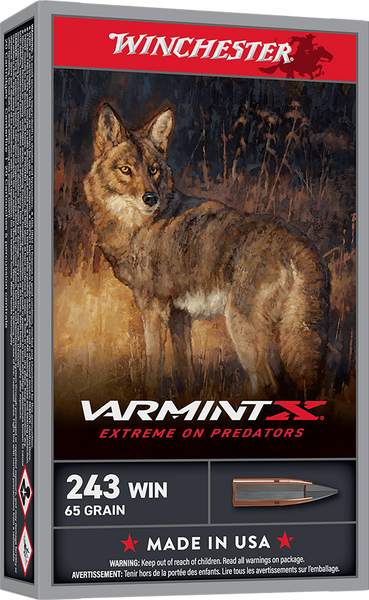 Winchester Ammo X243PXP Varmint X  243Win 65gr Extreme Point 20 Per Box/10 Case
