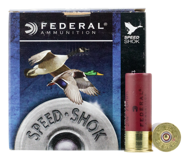 Federal WF1453 Speed-Shok  12Gauge 2.75" 1 1/8oz 3Shot 25 Per Box/10 Case