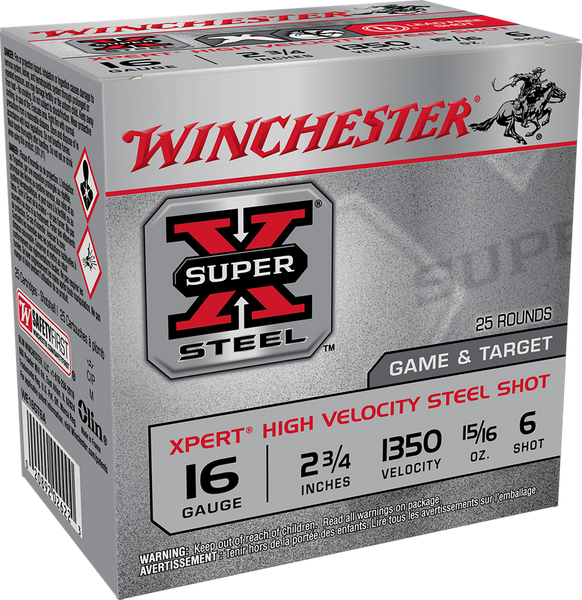Winchester Ammo WE16GT6A Super X Xpert High Velocity 16Gauge 2.75" 15/16oz 6Shot 25 Per Box/10 Case