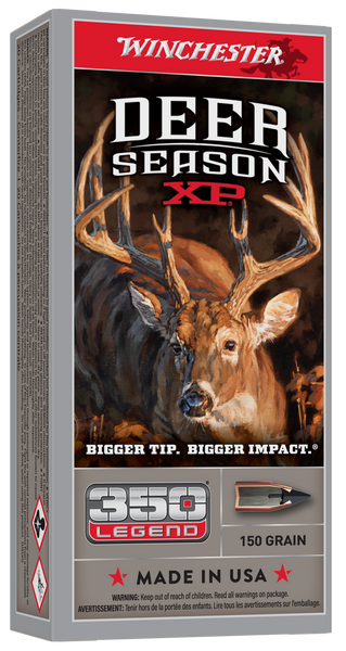 Winchester Ammo X350DS Deer Season XP 350Legend 150gr Extreme Point 20 Per Box/10 Case