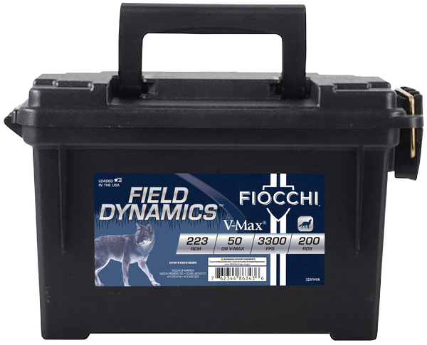 Fiocchi 223FHVA Field Dynamics  223Rem 50GR V-Max