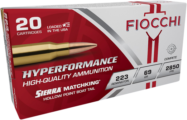 Fiocchi 223MKC Hyperformance Compete 223Rem 69gr Sierra MatchKing BTHP 20 Per Box/10 Case