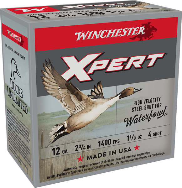 Winchester Ammo WEX12H4 Super X Xpert High Velocity 12Gauge 2.75" 1 1/8oz 4Shot 25 Per Box/10 Case