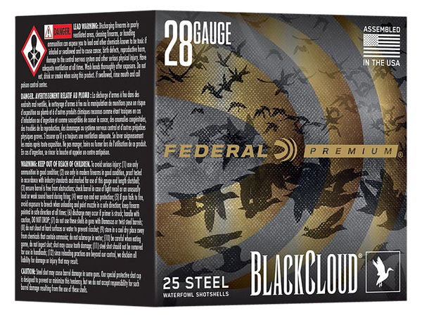 Federal PWBX2853 Black Cloud FS 28Gauge 3" 3/4oz 3Shot 25 Per Box/10 Case