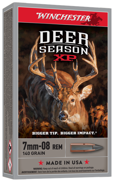 Winchester Ammo X708DS Deer Season XP  7mm-08Rem 140gr Extreme Point 20 Per Box/10 Case