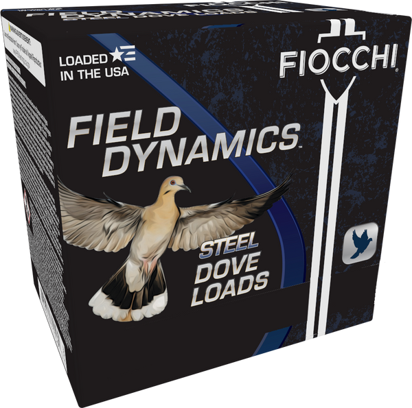 Fiocchi 12DLS187 Field Dynamics Dove & Quail 12Gauge 2.75" 1 1/8oz 7Shot 25 Per Box/10 Case