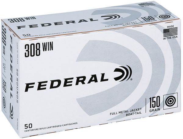Federal AE308DB American Eagle  308Win 150gr Full Metal Jacket 50 Per Box/5 Case