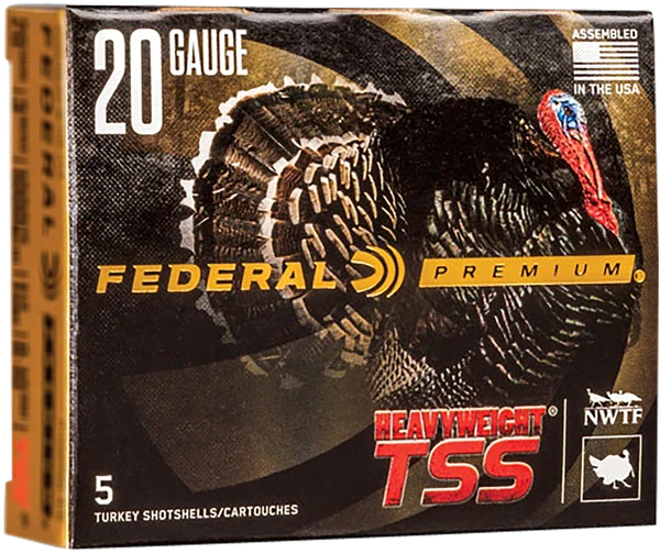 Federal PTSSX257F9 Premium Turkey Heavyweight TSS 20Gauge 2.75" 1 1/8oz 9Shot 5 Per Box/50 Case